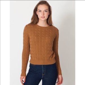American Apparel cable knit